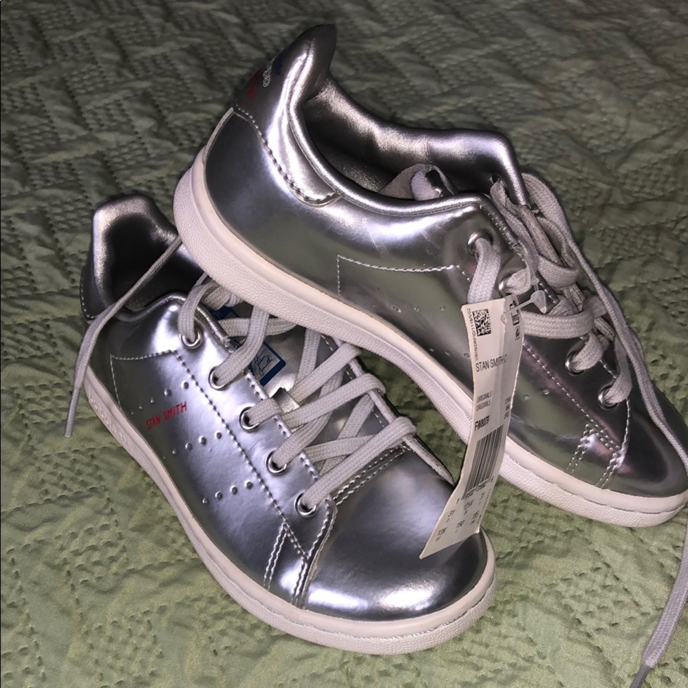 Silver Metallic Sneakers